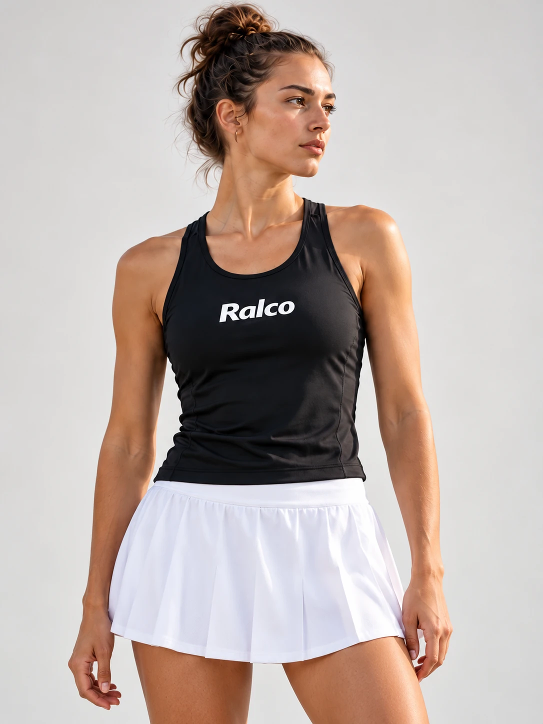 Women's black Ralco performance tank