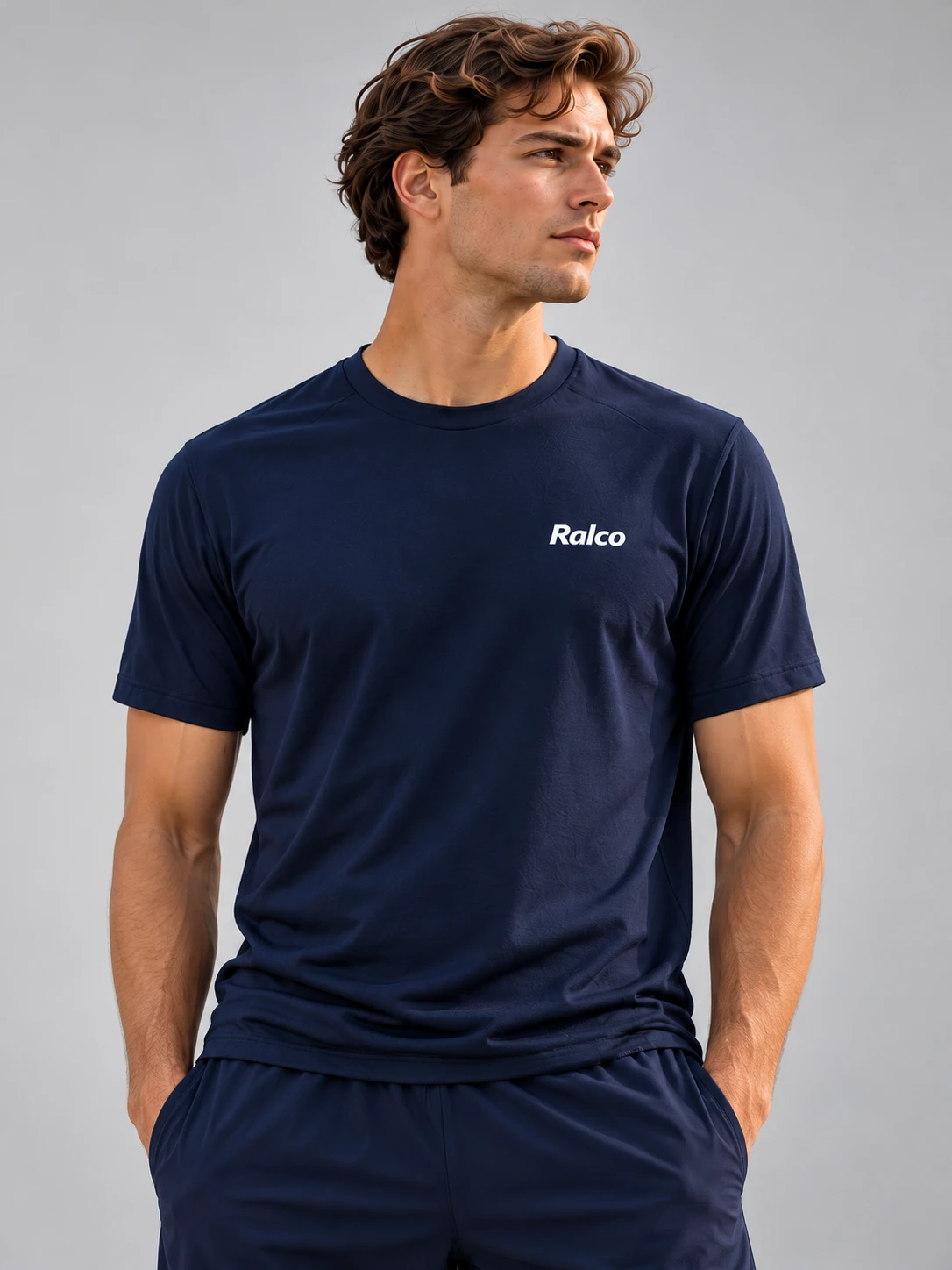 Men's navy Ralco training tee