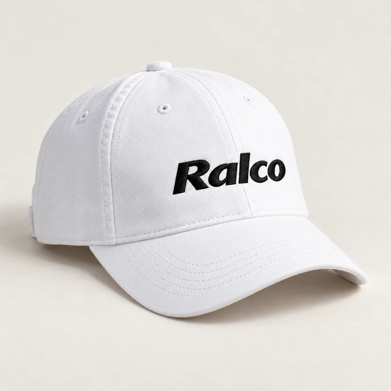 White embroidered Ralco cap
